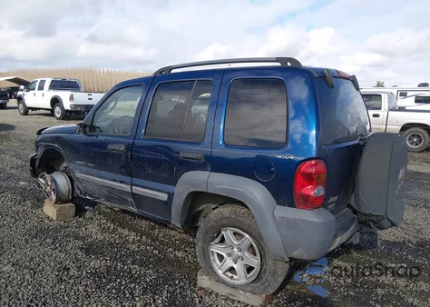 2002 Jeep Liberty Sport из США, поврежденный, VIN 1J4GL48K72W122142